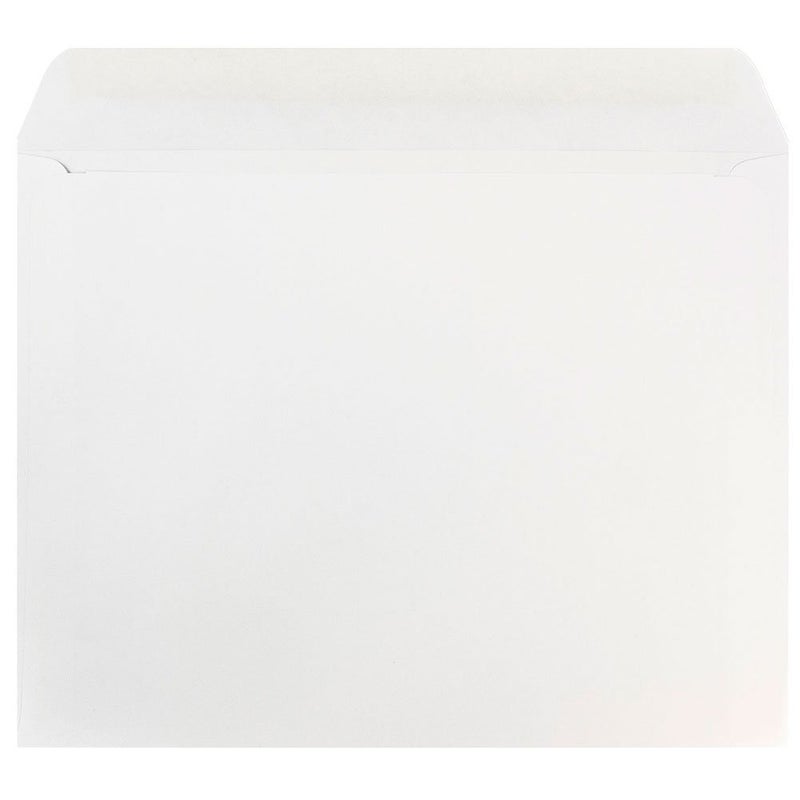 JAM PAPER 10 x 13 Booklet Envelopes - White - 25/Pack - Image 2